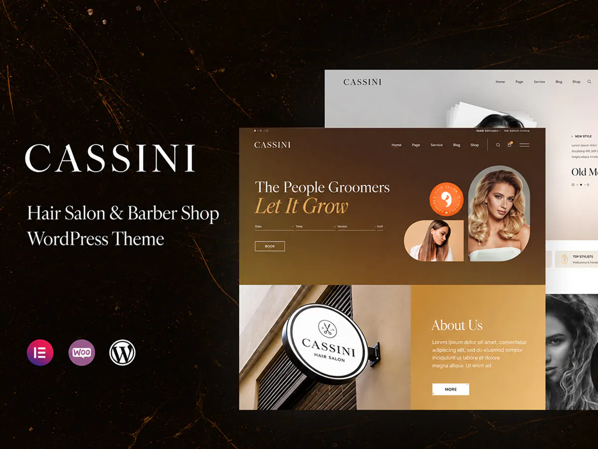 Cassini - Hair Salon & Barber Shop WordPress Theme