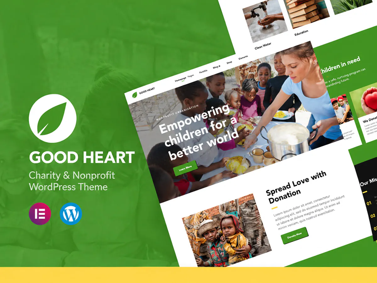 GoodHeart - Charity & Nonprofit WordPress Theme